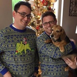 Matching ugly Christmas Sweaters!!!
